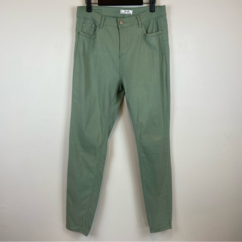 H&H by Harmony & Havoc Skinny Hi-Waist Pants Jeans Women’s Size 10 Green
